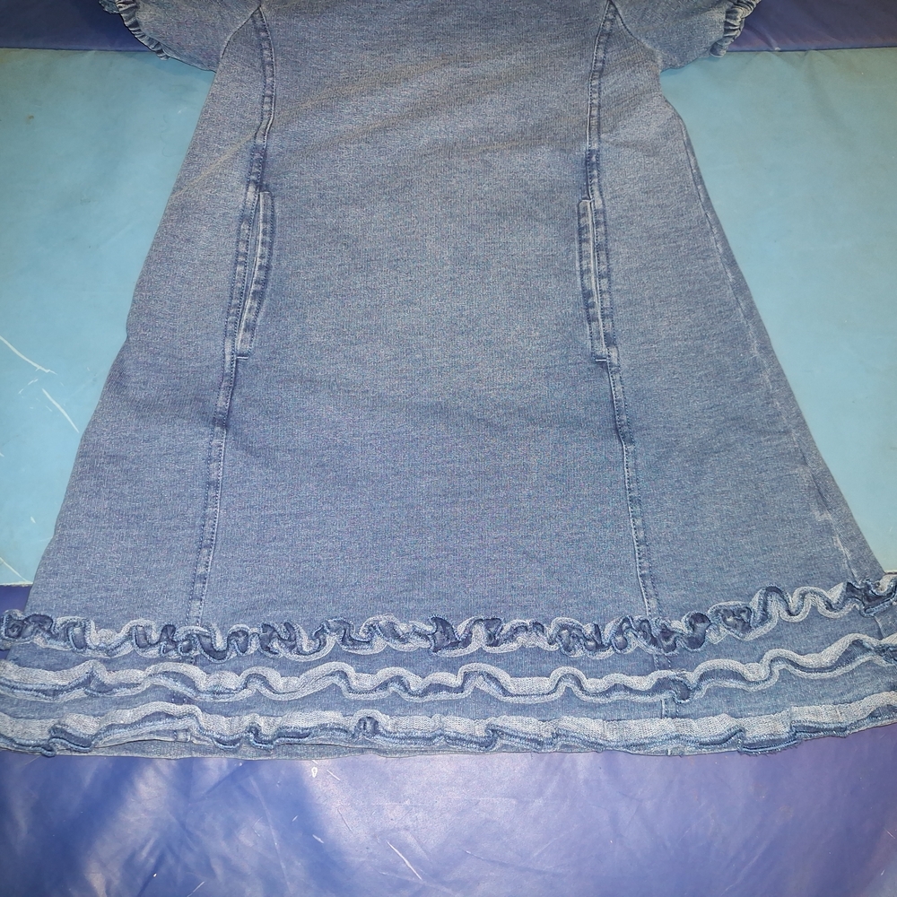 Habitual Denim Blue Casual Dress - Picture 4 of 8